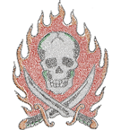 Fire skull